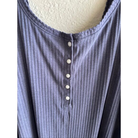❤️Old Navy Cropped Rib-Knit Henley Lounge Jumpsuit - Picture 5 of 6